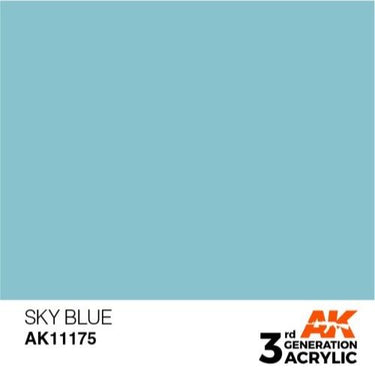 AK Interactive AK11175 Sky Blue Acrylic Paint 17ml (3rd Generation)